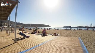 Walk Beach playa los cristianos canary islands february 2022.