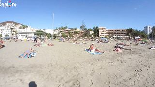 Walk Beach playa los cristianos canary islands february 2022.