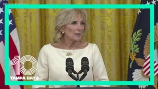 First Lady Jill Biden will travel Thursday to Tampa