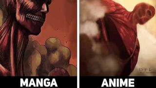 Manga VS Anime - The Rumbling - Attack On Titan Season 4 Part 2 Episode 4 & 5