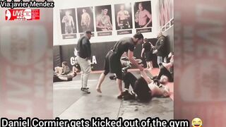 khabib Nurmagomedov coaching while Funny Daniel Cormier gets kicked out from the gym