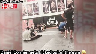 khabib Nurmagomedov coaching while Funny Daniel Cormier gets kicked out from the gym