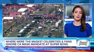Celebrities and fans flout mask rules at Super Bowl | Rush Hour