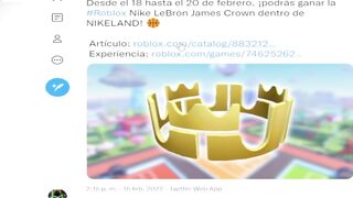 ¡ASI CONSEGUIREMOS CORONA DE NIKE GRATIS EN ROBLOX! (LEBRON JAMES X NIKE) ????