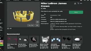 ¡ASI CONSEGUIREMOS CORONA DE NIKE GRATIS EN ROBLOX! (LEBRON JAMES X NIKE) ????