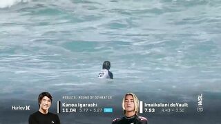 Kanoa Igarashi vs. Imaikalani deVault Hurley Pro Sunset Beach - Round of 32 Heat 16