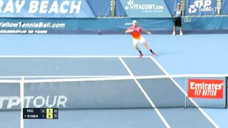 INSANE Behind-The-Back Winner From Tommy Paul In Delray Beach