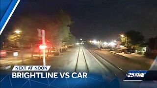 Person in hospital after Brightline train hits vehicle in Lake Worth Beach