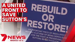 Sutton Beach Pavillion may soon be saved as Council and residents unite  | 7NEWS