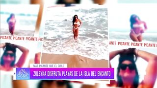 Zuleyka Rivera, ex Miss Universo, lució sus curvas en bikini | Más picantes que el chile | Telemundo