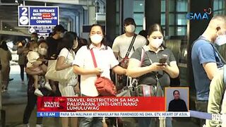 Travel restrictions sa mga paliparan, unti-unti nang lumuluwag | UB