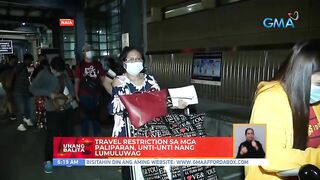 Travel restrictions sa mga paliparan, unti-unti nang lumuluwag | UB