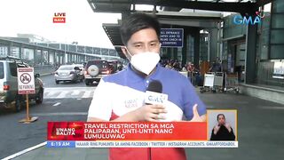 Travel restrictions sa mga paliparan, unti-unti nang lumuluwag | UB