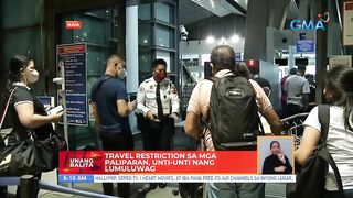 Travel restrictions sa mga paliparan, unti-unti nang lumuluwag | UB