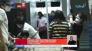 Travel restrictions sa mga paliparan, unti-unti nang lumuluwag | UB