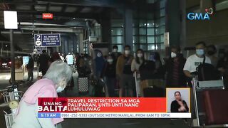 Travel restrictions sa mga paliparan, unti-unti nang lumuluwag | UB