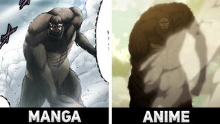 Manga VS Anime - ALL Titans - Attack On Titan Season 4 Part 2