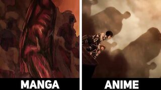 Manga VS Anime - ALL Titans - Attack On Titan Season 4 Part 2