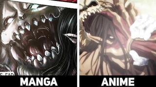 Manga VS Anime - ALL Titans - Attack On Titan Season 4 Part 2