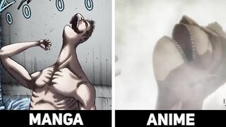 Manga VS Anime - ALL Titans - Attack On Titan Season 4 Part 2