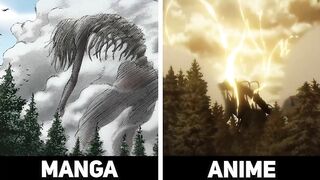 Manga VS Anime - ALL Titans - Attack On Titan Season 4 Part 2