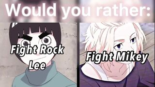 ANIME WOULD YOU RATHER!!