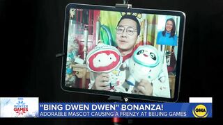 Olympic mascot Bing Dwen Dwen steals spotlight at Beijing Winter Games l GMA