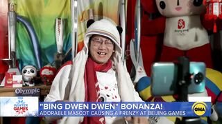 Olympic mascot Bing Dwen Dwen steals spotlight at Beijing Winter Games l GMA