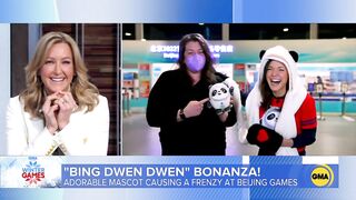 Olympic mascot Bing Dwen Dwen steals spotlight at Beijing Winter Games l GMA