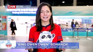 Olympic mascot Bing Dwen Dwen steals spotlight at Beijing Winter Games l GMA