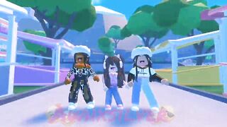 Side to side???????? Roblox edit with @Blessing and Lola