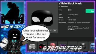 Venom Roblox Avatar