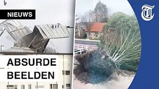 Dit deed storm Eunice met ons land