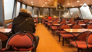 Huge wave crashes through passenger ferry windows in Germany as storms batter Europe