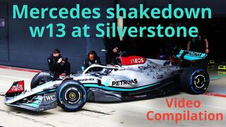 Mercedes w13 hits the track | compilation