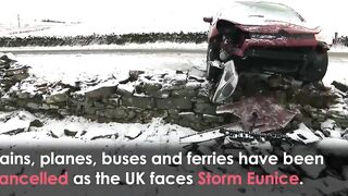 Travel CHAOS as Storm Eunice PUMMELS UK