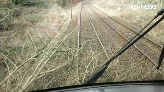 Storm Eunice: 122mph winds recorded as travel disrupted across UK and schools closed | ITV News