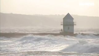 Storm Eunice: 122mph winds recorded as travel disrupted across UK and schools closed | ITV News