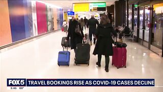 Travel bookings rise as COVID-19 cases decline