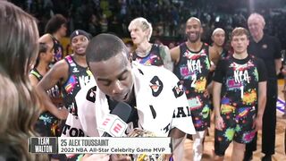 Alex Toussaint Wins MVP Award at 2022 NBA All-Star Celebrity Game