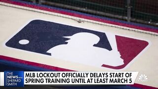Spring training games delayed till March 5th, at the earliest