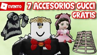 CONSIGUE 7 ACCESORIOS DE GUCCI *GRATIS* en ROBLOX | EVENTO ACHILLE LAURO FT. GUCCI