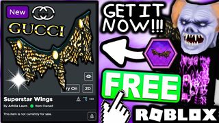 FREE ACCESSORY! HOW TO GET Gucci Superstar Wings Achille Lauro! (ROBLOX GUCCI EVENT)