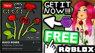 FREE ACCESSORY! HOW TO GET Gucci Classic Orchestra Rose x Achille Lauro! (ROBLOX GUCCI EVENT)