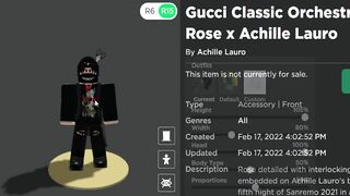 FREE ACCESSORY! HOW TO GET Gucci Classic Orchestra Rose x Achille Lauro! (ROBLOX GUCCI EVENT)