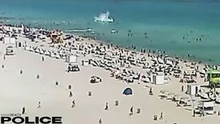 Helicopter crashes into ocean near swimmers in Miami Beach