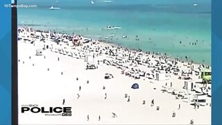 Helicopter crashes into ocean near Miami Beach swimmers