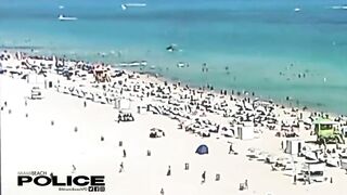 VIDEO: Helicopter crashes into surf near beachgoers in Miami Beach