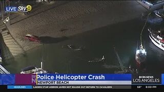 Huntington Beach Police Helicopter Crashes Into Newport Beach Waters