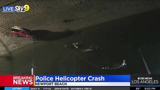 Huntington Beach Police Helicopter Crashes Into Newport Beach Waters